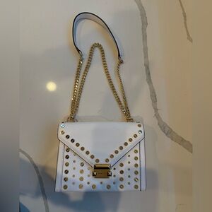 Michael Kors Whitney Large Studded Leather Shoulder Bag